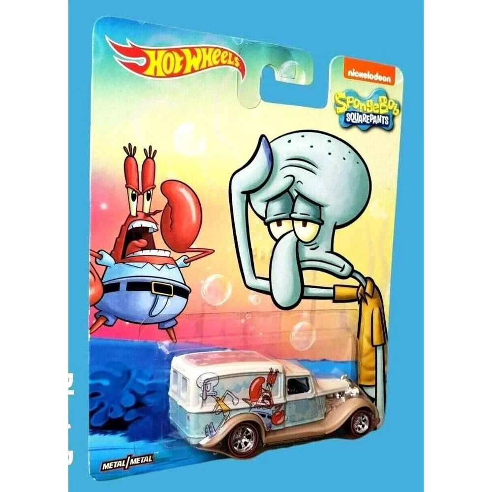 Hot Wheels '34 DODGE DELIVERY Silver & Blue Pop Culture Sponge Bob Square Pants